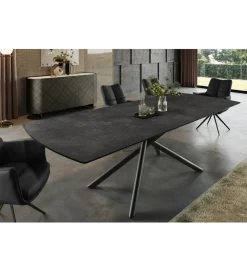 Invicta Interior Stół rozkładany MIKADO 180 do 230 cm ceramiczny grafit