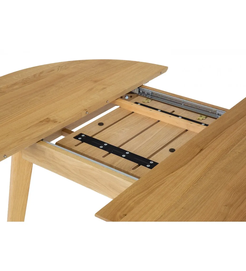 POLSKI DESIGN Stół rozkładany MONEZ 100 cm - 137 cm drewno dąb
