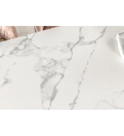 Invicta Interior Stół rozkładany MONTREAL Marvelous 180 Cm - 220 Cm - 260 cm Ceramika W Optyce białego Marmuru