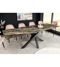 Invicta Interior Stół Rozkładany MONTREAL Marvelous 180 Cm - 220 Cm - 260 Cm Ceramika W Optyce Marmuru