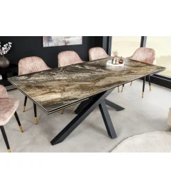 Invicta Interior Stół Rozkładany MONTREAL Marvelous 180 Cm - 220 Cm - 260 Cm Ceramika W Optyce Marmuru
