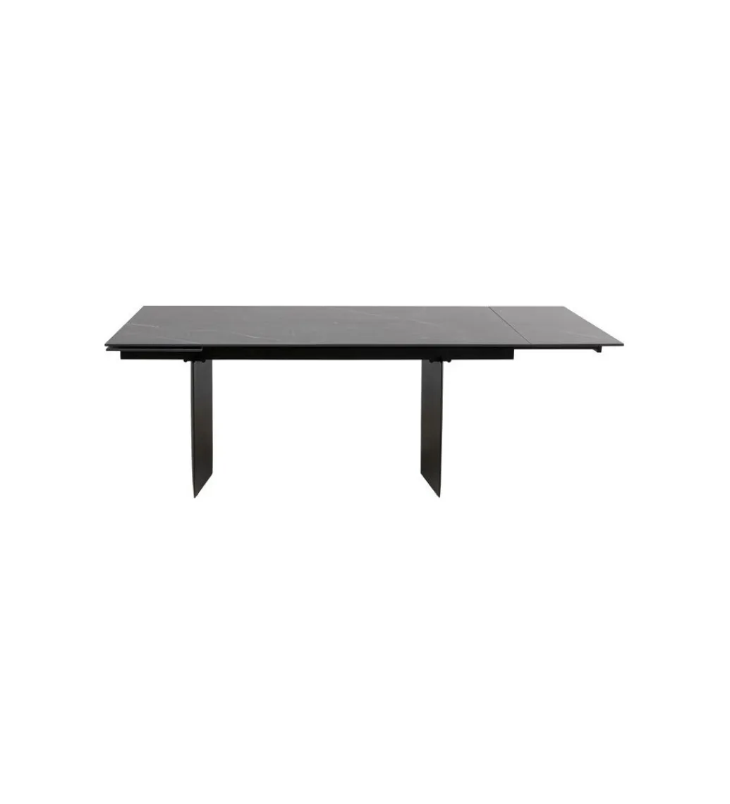 KARE Stół rozkładany NOVEL 180 cm -220 cm - 260 cm ceramika w optyce czarnego marmuru