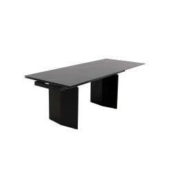 KARE Stół rozkładany NOVEL 180 cm -220 cm - 260 cm ceramika w optyce czarnego marmuru