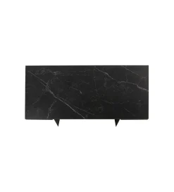 KARE Stół rozkładany NOVEL 180 cm -220 cm - 260 cm ceramika w optyce czarnego marmuru
