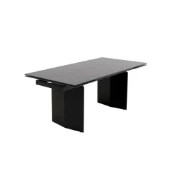 KARE Stół rozkładany NOVEL 180 cm -220 cm - 260 cm ceramika w optyce czarnego marmuru
