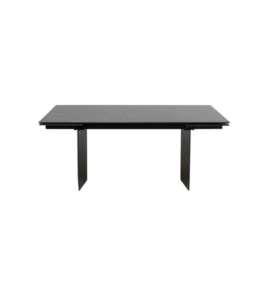 KARE Stół rozkładany NOVEL 180 cm -220 cm - 260 cm ceramika w optyce czarnego marmuru