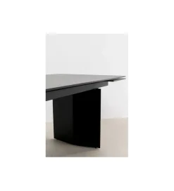 KARE Stół rozkładany NOVEL 180 cm -220 cm - 260 cm ceramika w optyce czarnego marmuru
