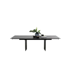KARE Stół rozkładany NOVEL 180 cm -220 cm - 260 cm ceramika w optyce czarnego marmuru