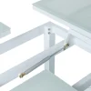 Zona-Design Stół rozkładany ogrodowy AGNES 120 cm biały