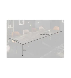 Invicta Interior Stół Rozkładany ONTARIO Euphoria180 Cm - 220 Cm - 260 Cm Ceramika W Optyce Marmuru