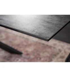 Invicta Interior Stół Rozkładany ONTARIO Euphoria 180 Cm - 220 Cm - 260 Cm ceramika antracytowy Lava
