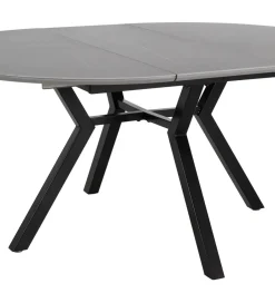 Zona-Design Stół rozkładany PATARASO 120 cm ceramika szara nogi czarne