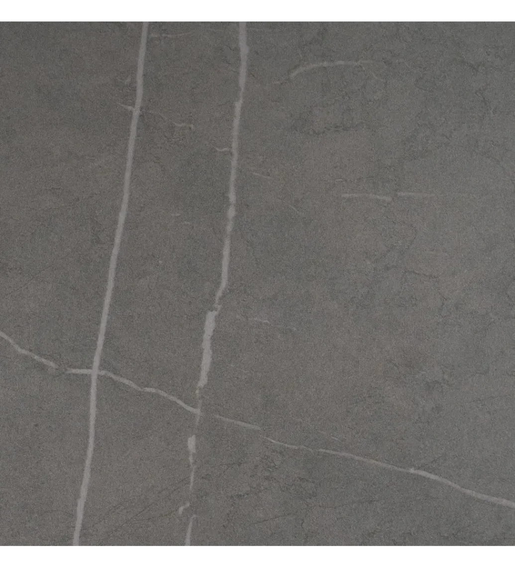Zona-Design Stół rozkładany PATARASO 120 cm ceramika szara nogi czarne