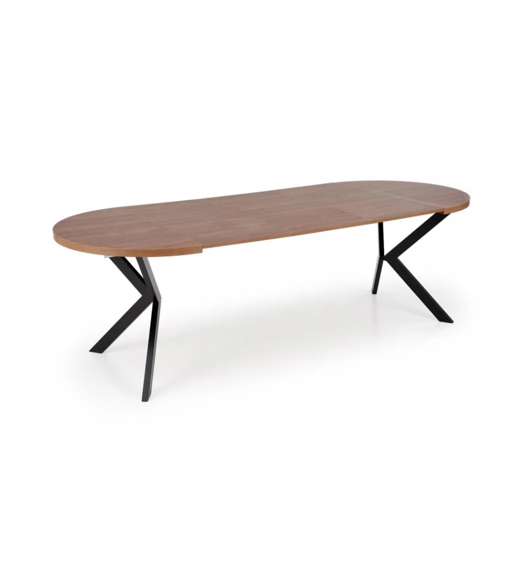 Halmar Stół rozkładany PERONI II 100 cm - 250 cm w optyce drewna orzech