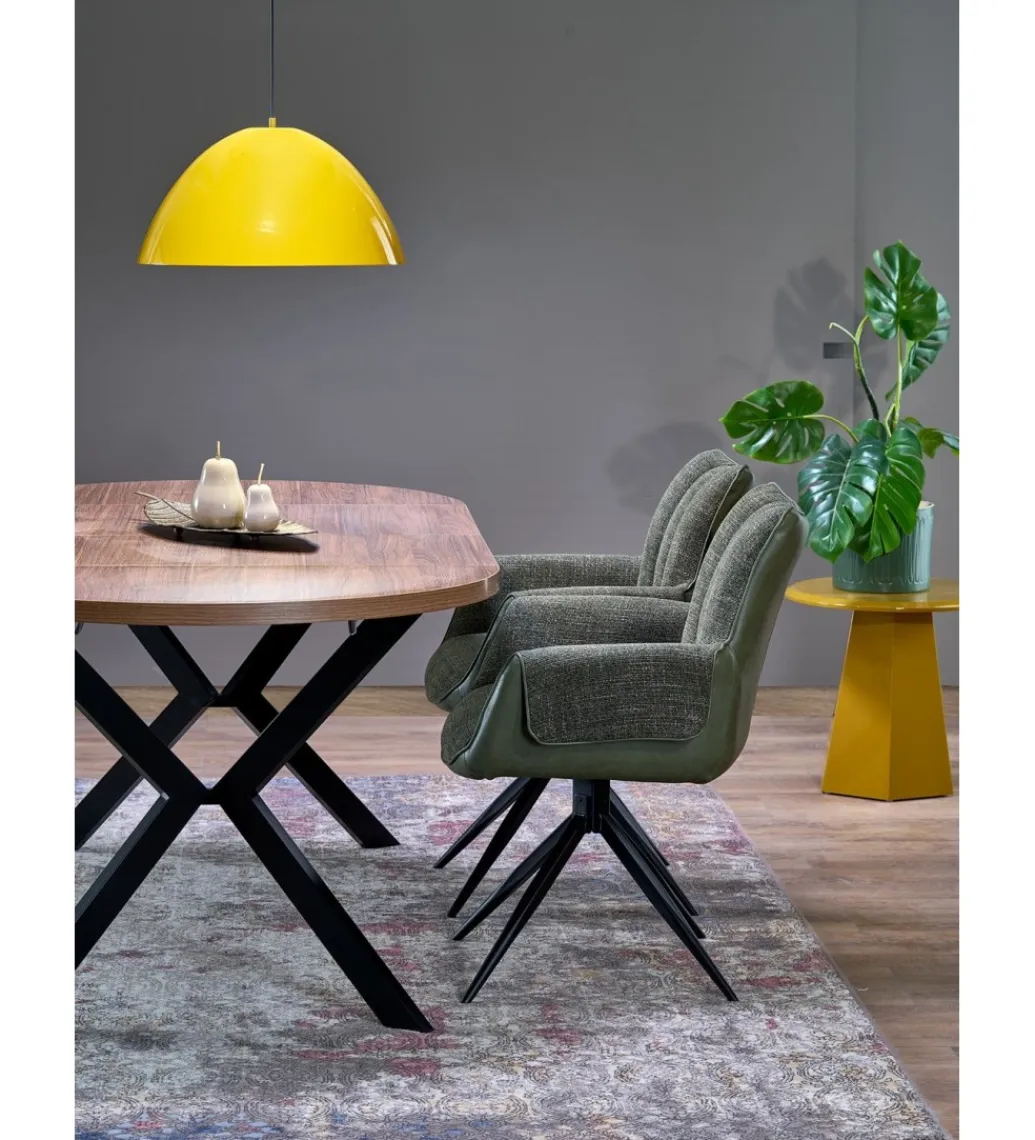 Halmar Stół rozkładany PERONI II 100 cm - 250 cm w optyce drewna orzech