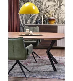 Halmar Stół rozkładany PERONI II 100 cm - 250 cm w optyce drewna orzech
