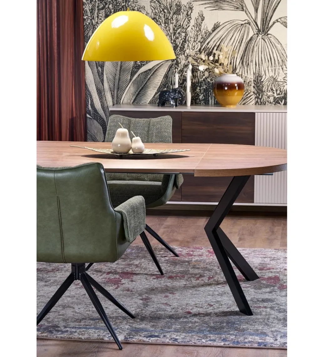 Halmar Stół rozkładany PERONI II 100 cm - 250 cm w optyce drewna orzech