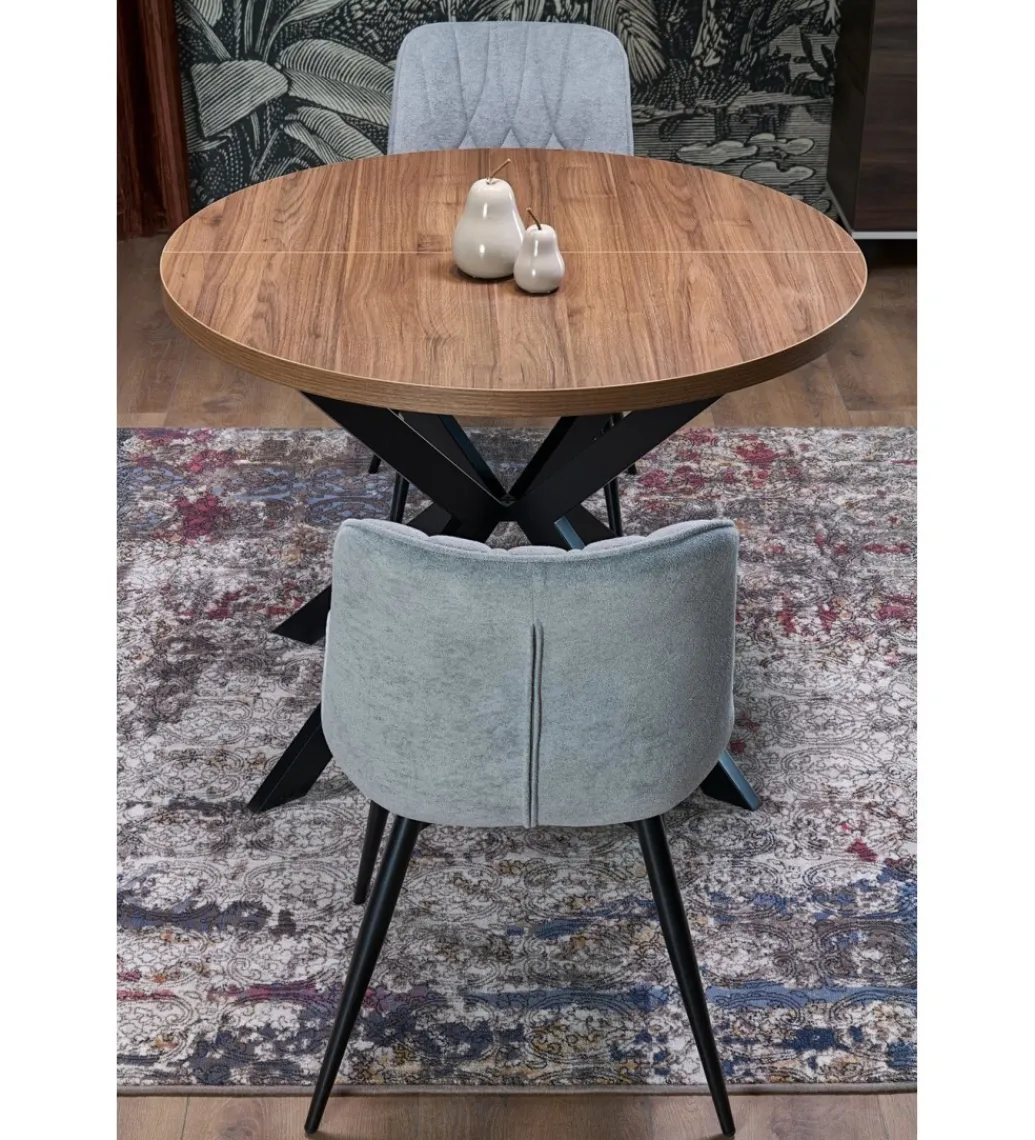 Halmar Stół rozkładany PERONI II 100 cm - 250 cm w optyce drewna orzech