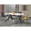 Halmar Stół rozkładany PERONI II 100 cm - 250 cm w optyce białego marmuru