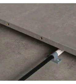 Zona-Design Stół rozkładany TURAMON 120 cm szary czarny