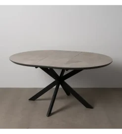 Zona-Design Stół rozkładany TURAMON 120 cm szary czarny