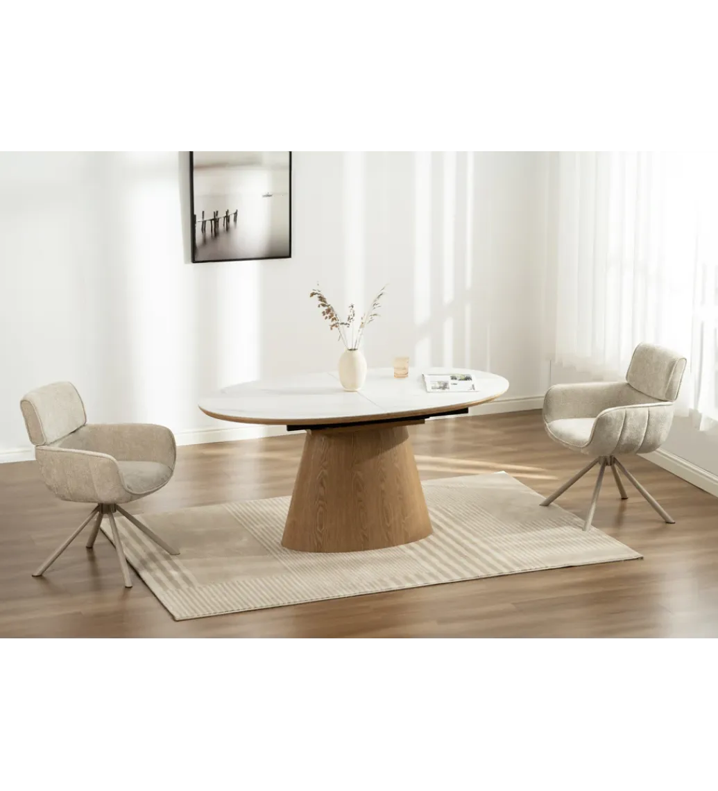 Invicta Interior Stół rozkładany UNIQUE od 160 do 200 cm ceramiczny blat