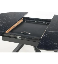 Halmar Stół rozkładany VERTIGO 130 cm - 180 cm w optyce czarnego marmuru