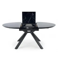 Halmar Stół rozkładany VERTIGO 130 cm - 180 cm w optyce czarnego marmuru