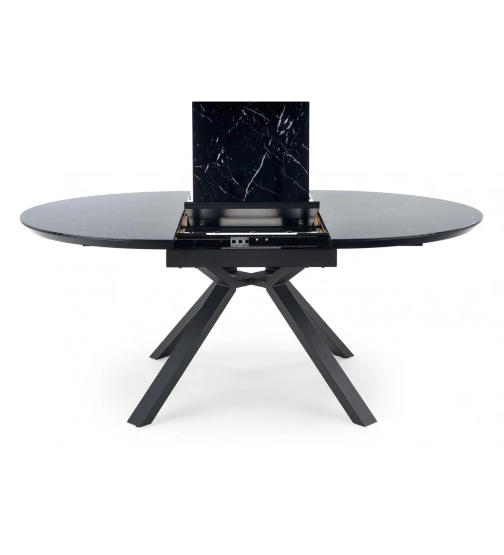 Halmar Stół rozkładany VERTIGO 130 cm - 180 cm w optyce czarnego marmuru