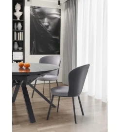 Halmar Stół rozkładany VERTIGO 130 cm - 180 cm w optyce czarnego marmuru