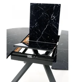 Halmar Stół rozkładany VERTIGO 130 cm - 180 cm w optyce czarnego marmuru