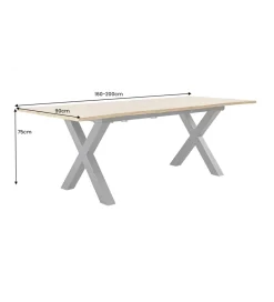 Invicta Interior - przedsprzedaż Stół rozkładany WILD 160 cm do 200 cm naturalny