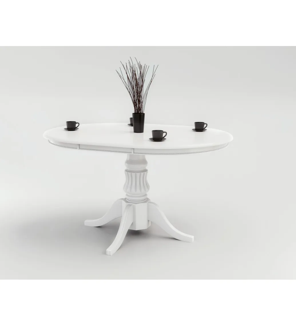 Halmar Stół rozkładany WILLIAM 90 cm - 124 cm biały