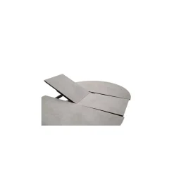 MCA Stół rozkładany WINNIPEG 120 cm - 160 cm antracytowo srebrny