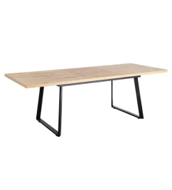 Zona-Design Stół rozkładany WOPUNET od 170 do 230 cm naturalny czarny
