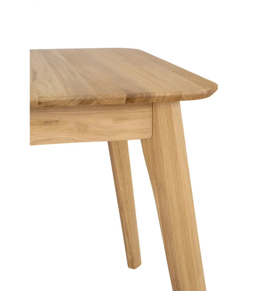 POLSKI DESIGN Stół rozkładany ZANDI 120 cm - 157 cm drewno dąb