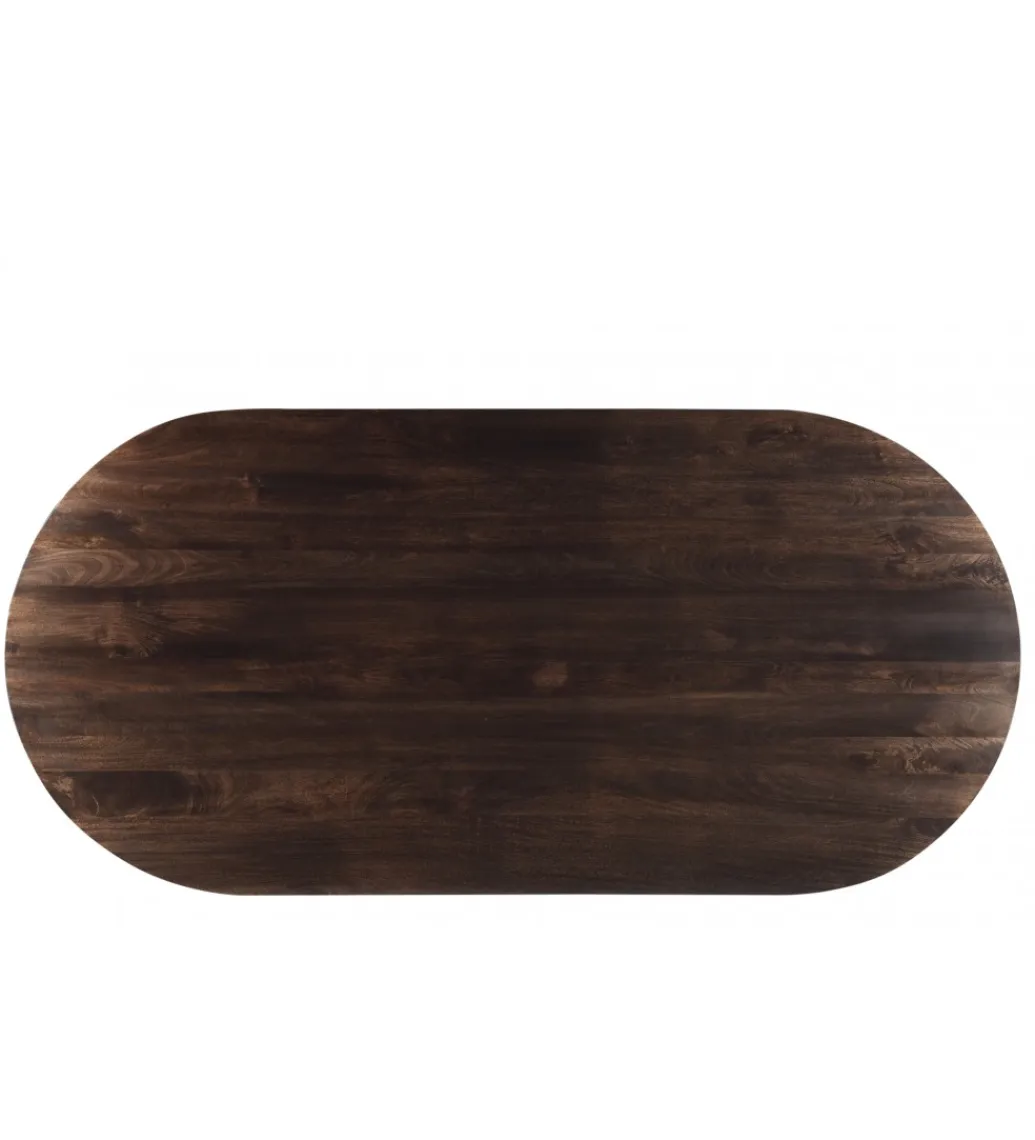 LF-Design Stół SELVETOR 230 cm drewno mango w kolorze orzecha