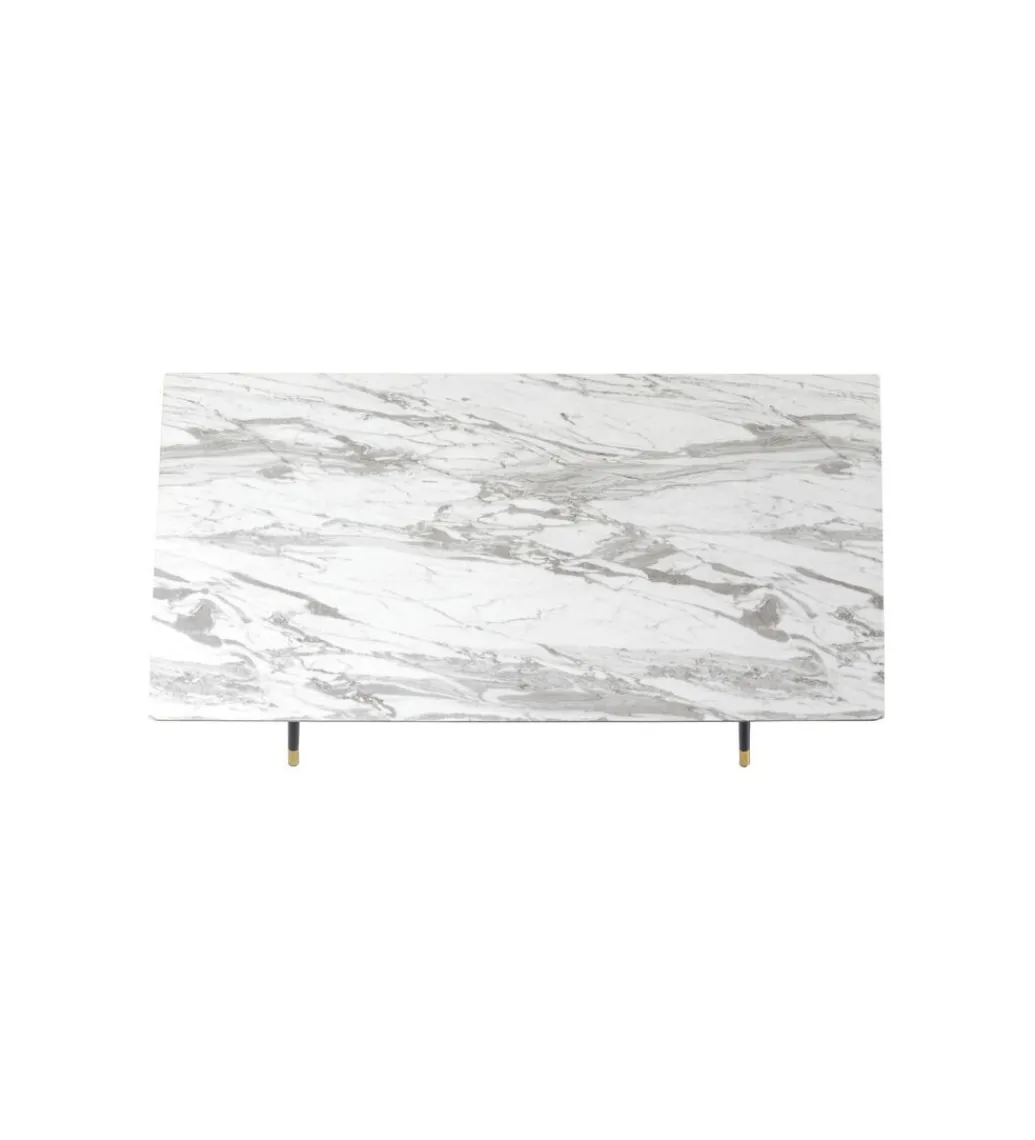 KARE Stół South Beach 160 cm w optyce marmuru