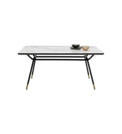 KARE Stół South Beach 160 cm w optyce marmuru