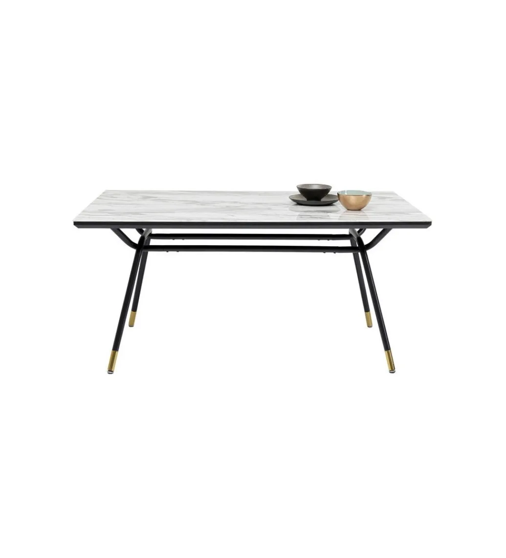 KARE Stół South Beach 160 cm w optyce marmuru