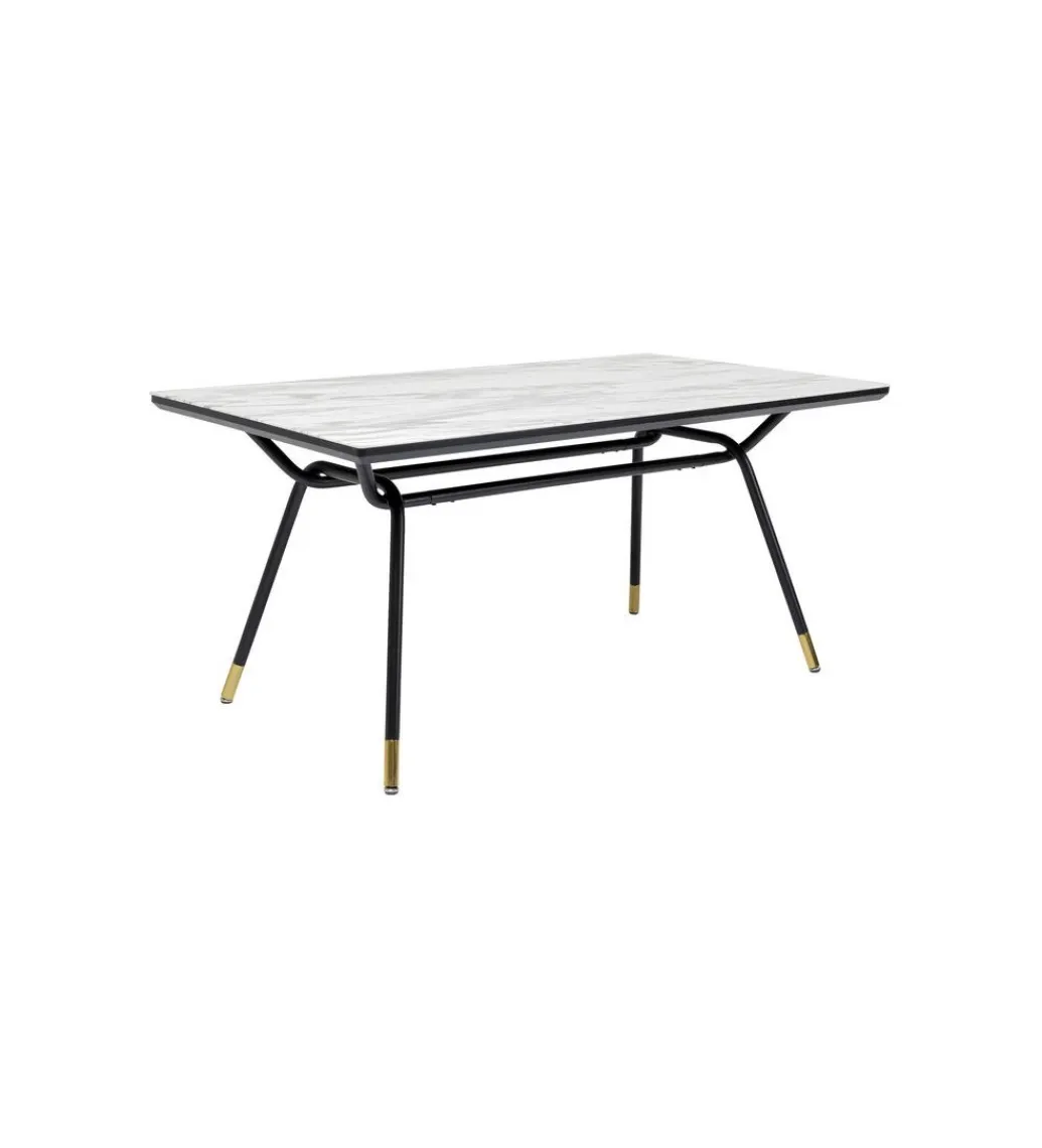KARE Stół South Beach 160 cm w optyce marmuru