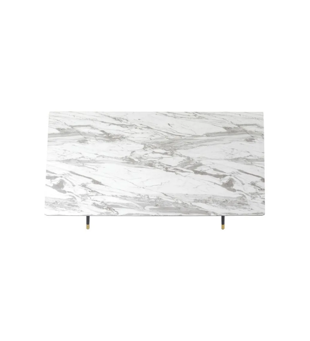 KARE Stół South Beach 160 cm w optyce marmuru