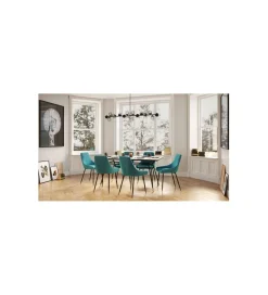 KARE Stół South Beach 160 cm w optyce marmuru