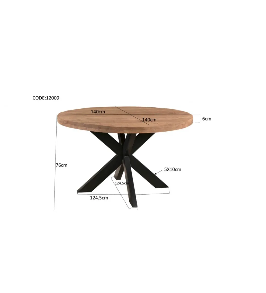 LF-Design Stół STUDY 140 cm drewno mango