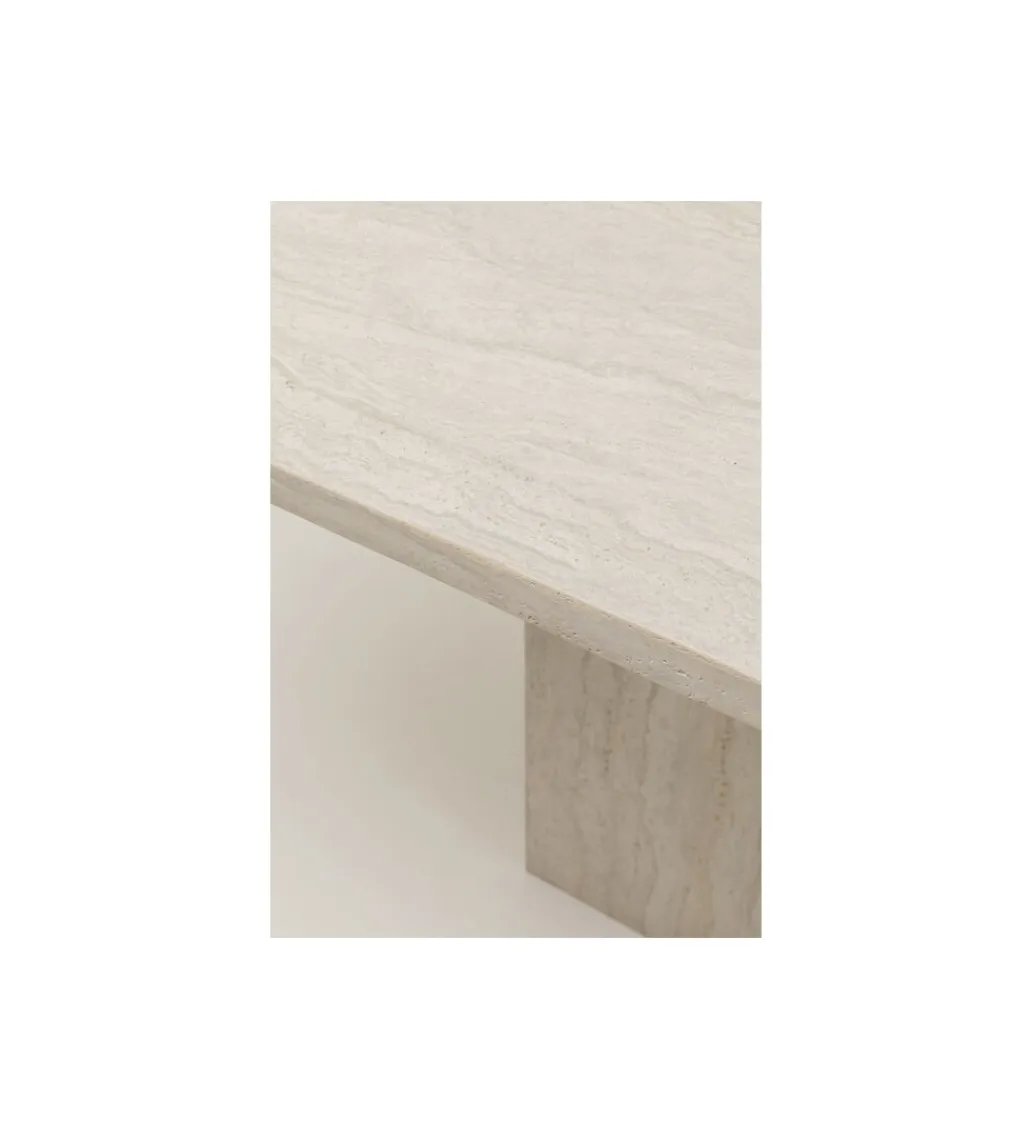 KARE Stół TRAVERTINO 160 x 90 cm naturalny beżowy
