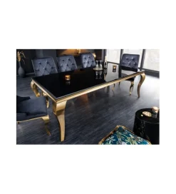 Invicta Interior Stół TRENTINO Modern Barock 200 cm czarny