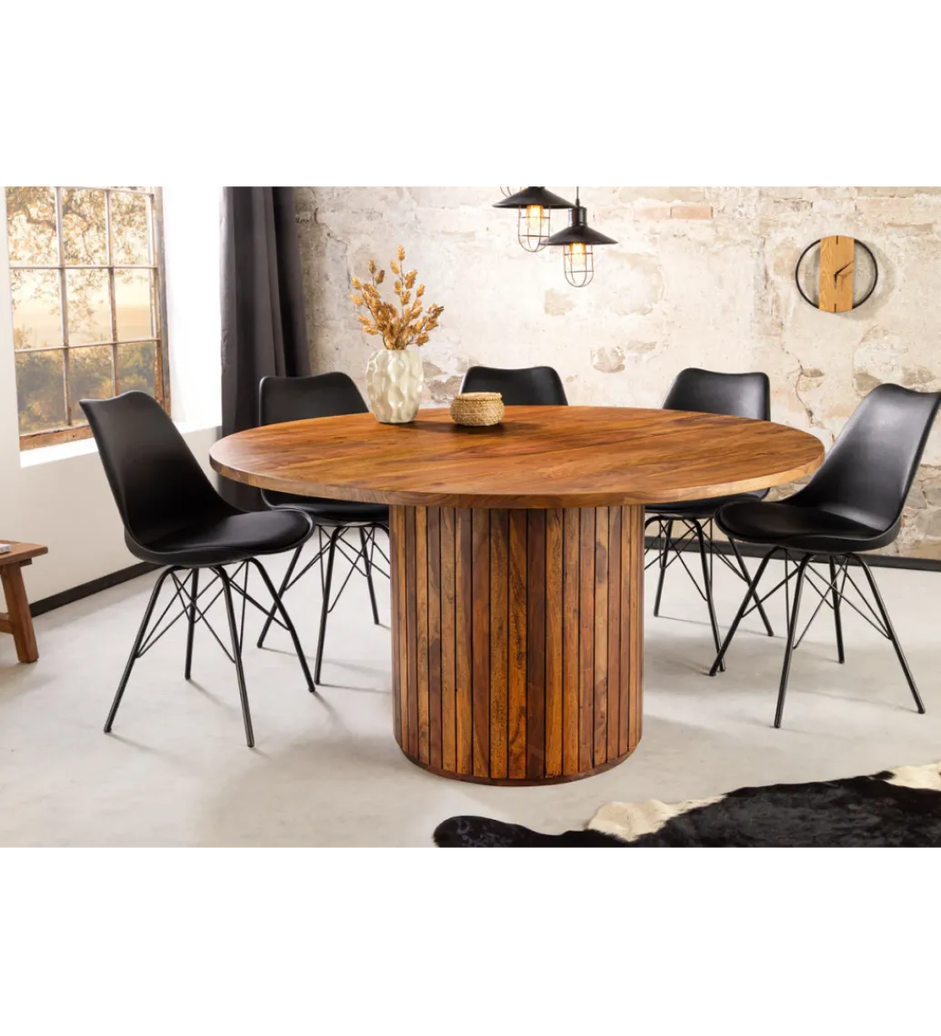 Invicta Interior Stół TRES CHIC 140 cm drewno sheesham naturalny