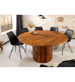 Invicta Interior Stół TRES CHIC 140 cm drewno sheesham naturalny