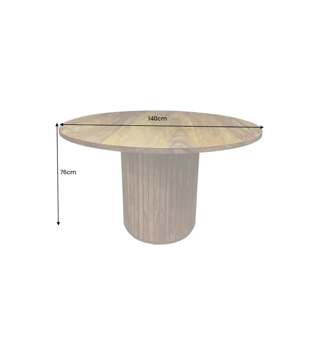 Invicta Interior Stół TRES CHIC 120 cm drewno sheesham naturalny
