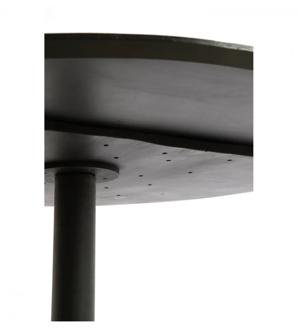 L&L Stół TUNJA 120 cm czarny